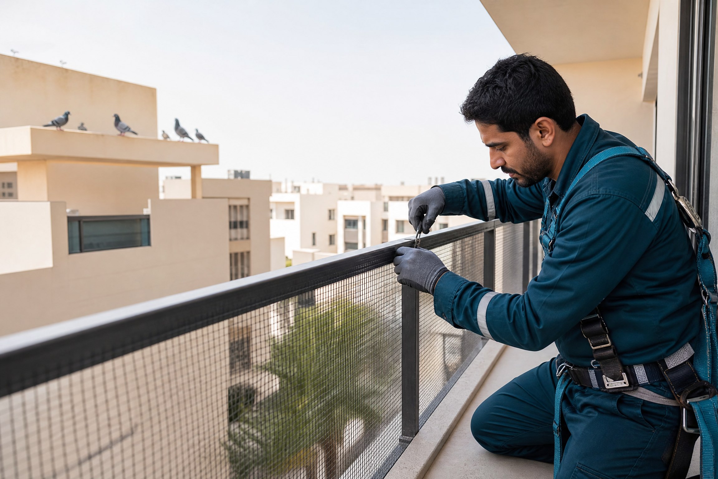 خدمة الوقاية من تجمع الحمام حول المنزل